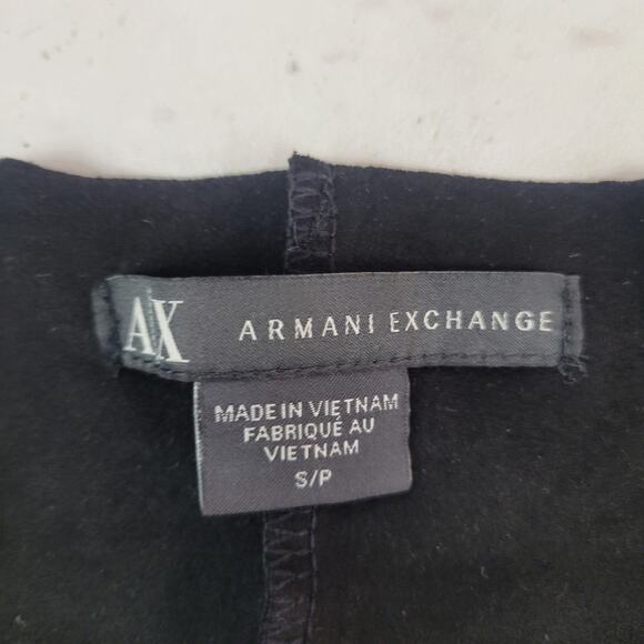 Armani Exchange Small Black/Gray Open Long Sleeve Cardigan - Picture 4 of 5